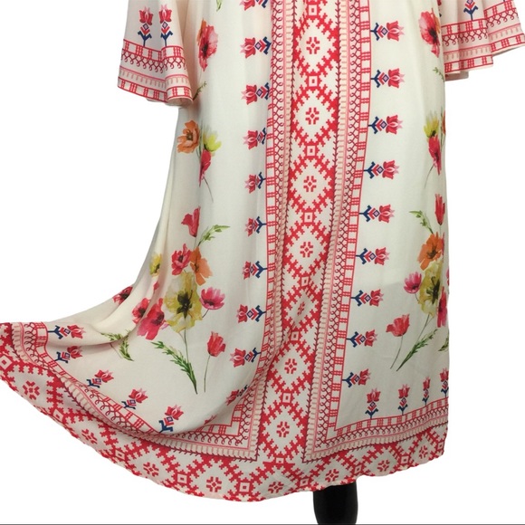 JEALOUS TOMATO Floral Midi DRESS S Bell Poppies - Picture 8 of 12